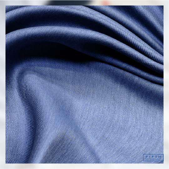 blue Cotton and synthetic fibers